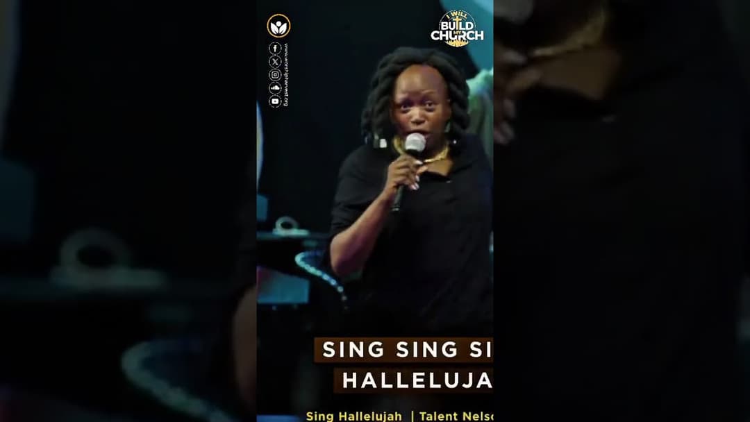 Drop 'Sing Hallelujah' in the comments if it blessed you this Sunday. 🤗